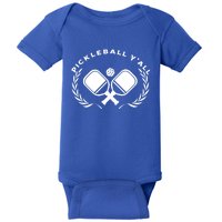 PICKLEBALL Y'ALL Funny Paddle Ball Pickle Meme Baby Bodysuit