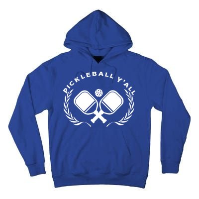 PICKLEBALL Y'ALL Funny Paddle Ball Pickle Meme Tall Hoodie