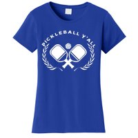 PICKLEBALL Y'ALL Funny Paddle Ball Pickle Meme Women's T-Shirt