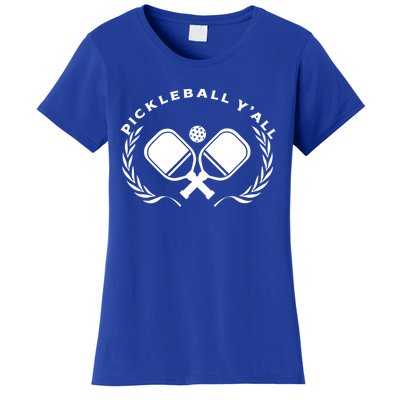 PICKLEBALL Y'ALL Funny Paddle Ball Pickle Meme Women's T-Shirt