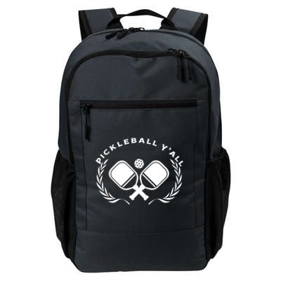 PICKLEBALL Y'ALL Funny Paddle Ball Pickle Meme Daily Commute Backpack