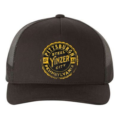 Pittsburgh Yinz Funny Yinzer Steel City 412 Pennsylvania Yupoong Adult 5-Panel Trucker Hat