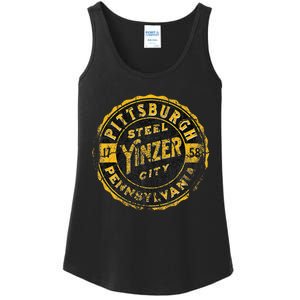 Pittsburgh Yinz Funny Yinzer Steel City 412 Pennsylvania Ladies Essential Tank