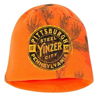 Pittsburgh Yinz Funny Yinzer Steel City 412 Pennsylvania Kati - Camo Knit Beanie