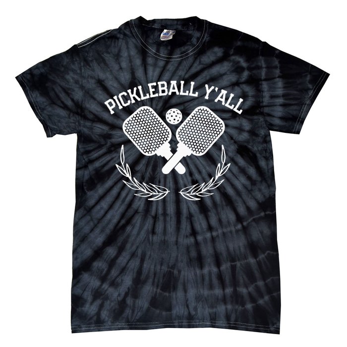 Pickleball YAll Funny Tie-Dye T-Shirt