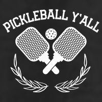 PICKLEBALL Y'ALL FUNNY 7 Panel Mesh Trucker Snapback Hat