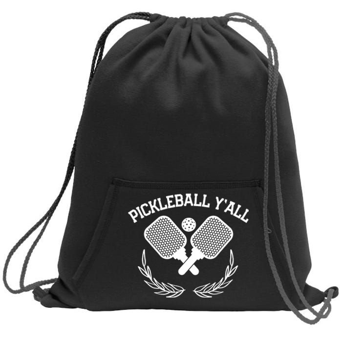 PICKLEBALL Y'ALL FUNNY Sweatshirt Cinch Pack Bag