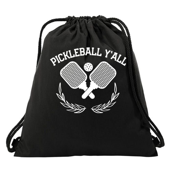 PICKLEBALL Y'ALL FUNNY Drawstring Bag