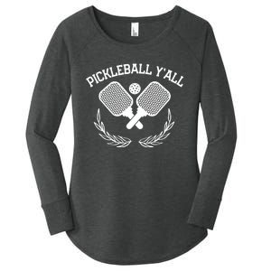 PICKLEBALL Y'ALL FUNNY Women's Perfect Tri Tunic Long Sleeve Shirt