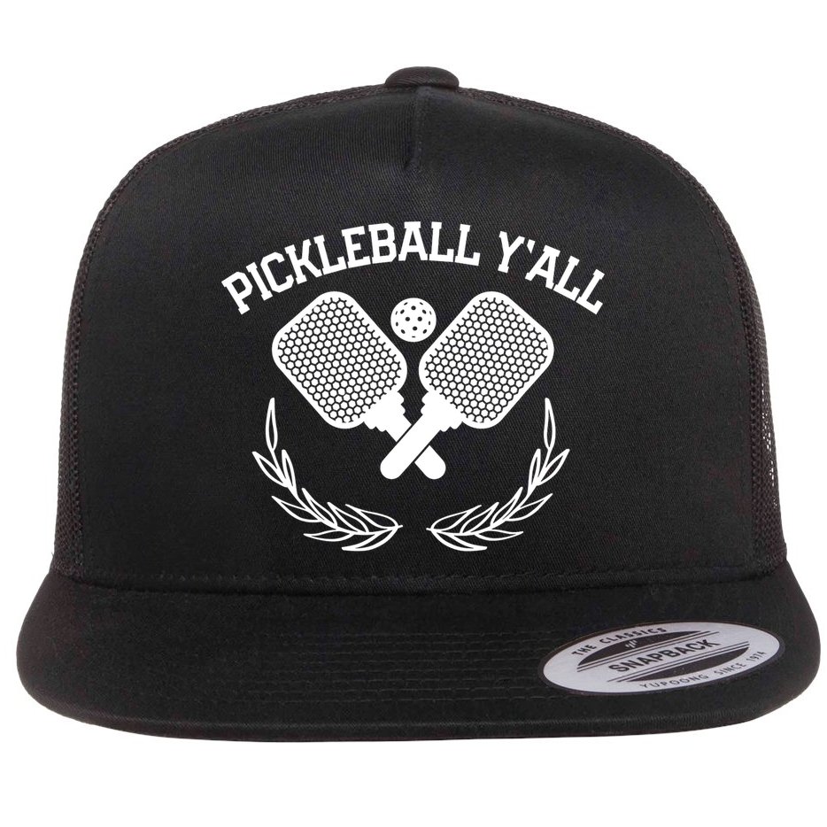 PICKLEBALL Y'ALL FUNNY Flat Bill Trucker Hat