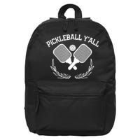 PICKLEBALL Y'ALL FUNNY 16 in Basic Backpack