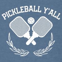 PICKLEBALL Y'ALL FUNNY Garment-Dyed Sweatshirt