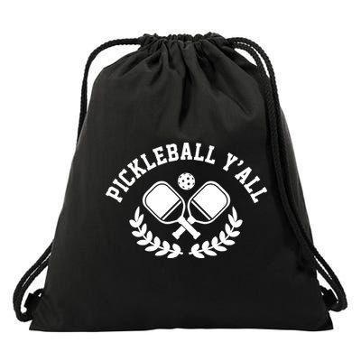 Pickleball Y'all Funny Drawstring Bag
