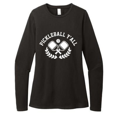 Pickleball Y'all Funny Womens CVC Long Sleeve Shirt