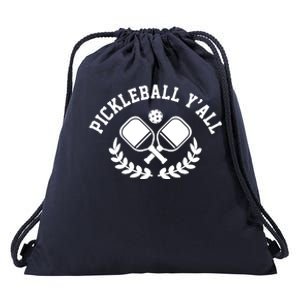 Pickleball Y'all Funny Drawstring Bag