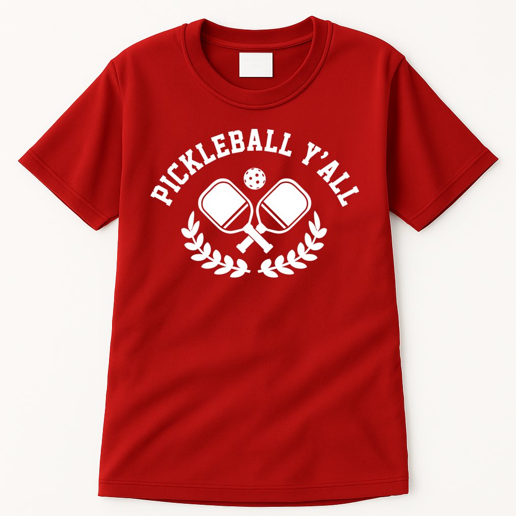 Pickleball Y'all Funny Tall T-Shirt