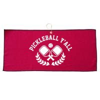 Pickleball Y'all Funny Large Microfiber Waffle Golf Towel