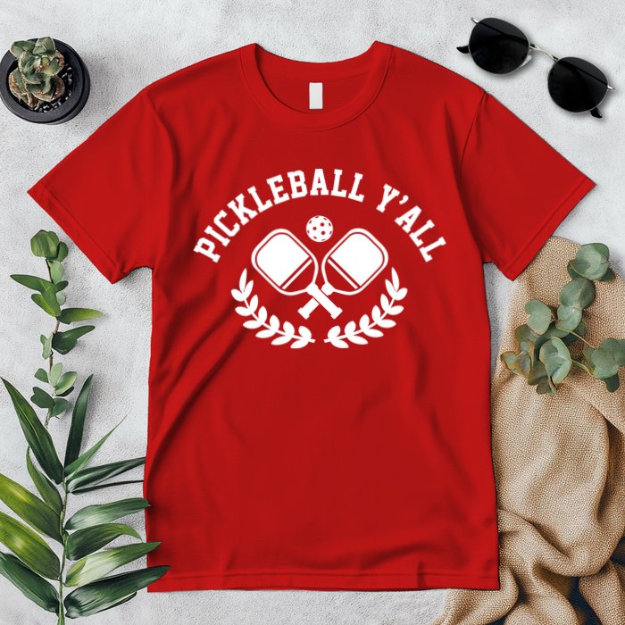 Pickleball Y'all Funny Premium T-Shirt
