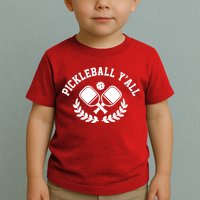 Pickleball Y'all Funny Toddler T-Shirt