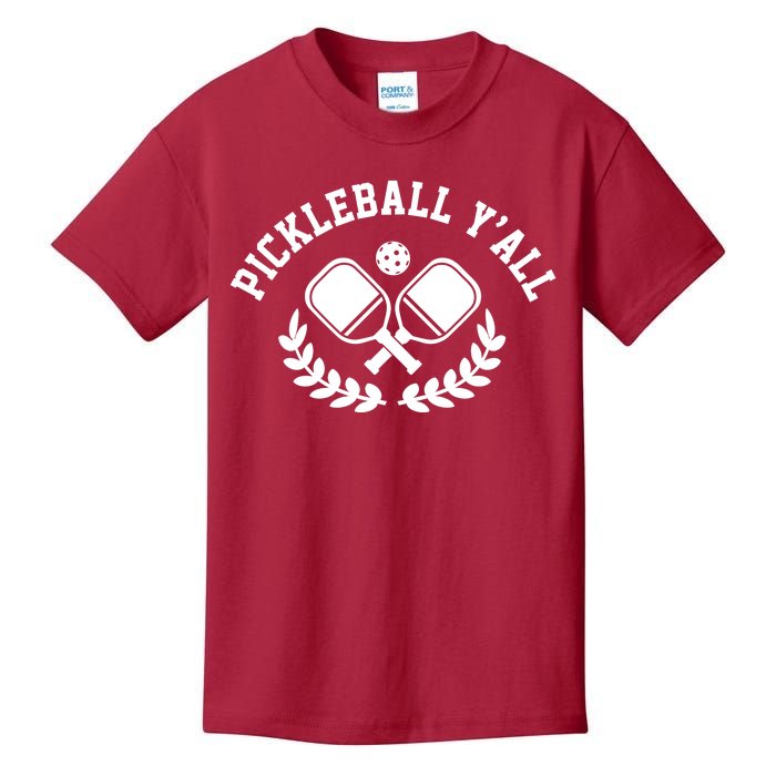 Pickleball Y'all Funny Kids T-Shirt