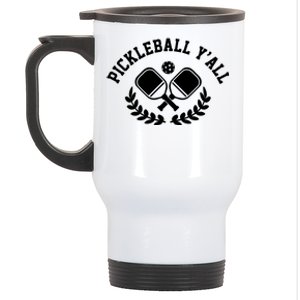 Pickleball Y'all Funny Stainless Steel Travel Mug