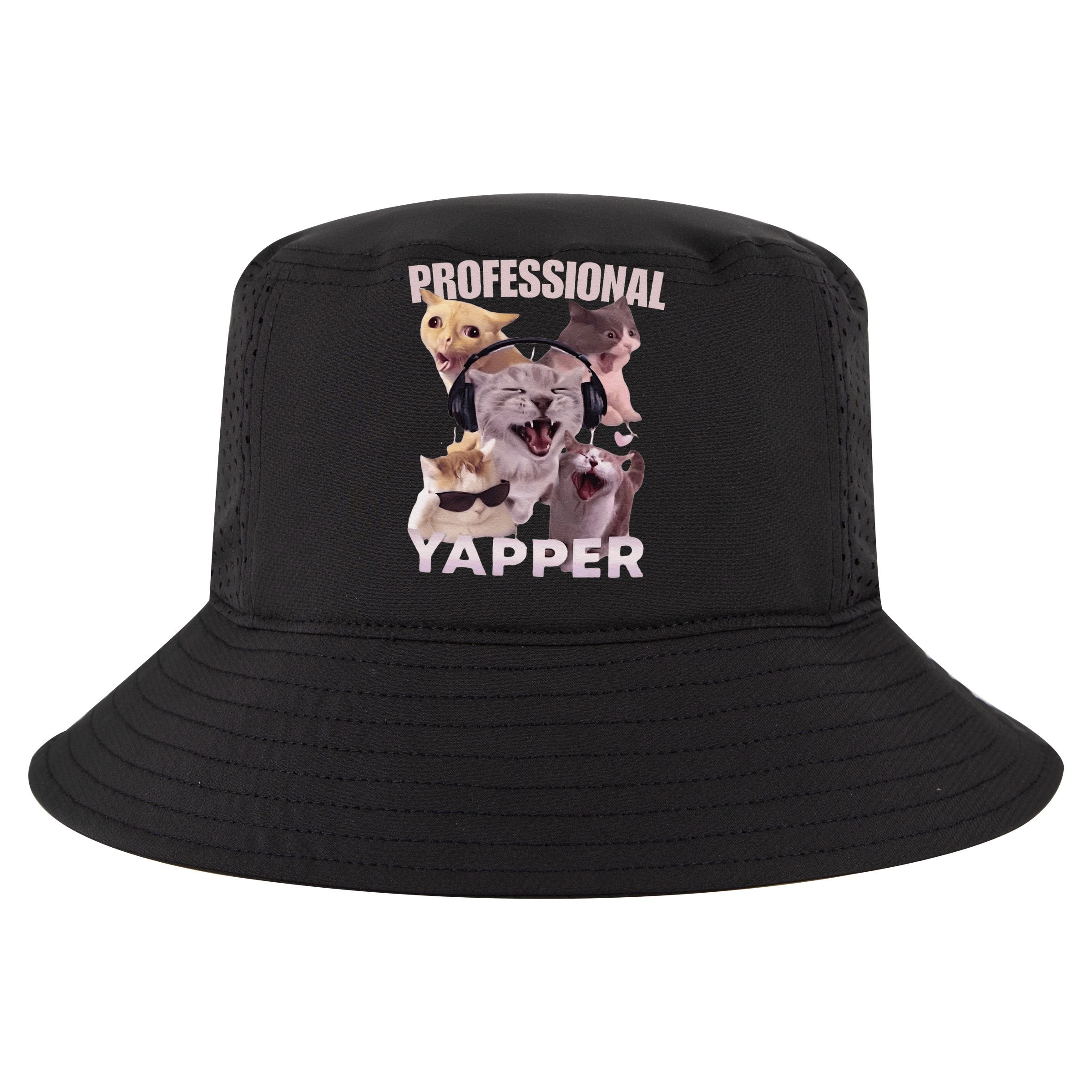 Professional Yapper Funny Cat Meme Goofy Ahh Ironic Cat Apron