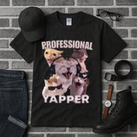 Professional Yapper Funny Cat Meme Goofy Ahh Ironic Cat Tall T-Shirt