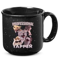 Professional Yapper Funny Cat Meme Goofy Ahh Ironic Cat 15oz Campfire Ceramic Mug
