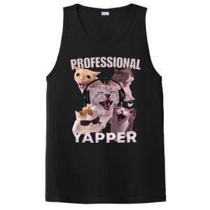 Professional Yapper Funny Cat Meme Goofy Ahh Ironic Cat PosiCharge Competitor Tank