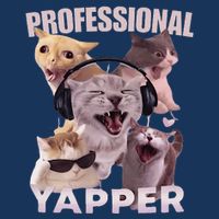 Professional Yapper Funny Cat Meme Goofy Ahh Ironic Cat Infant Baby Jersey Bodysuit