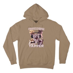 Professional Yapper Funny Cat Meme Goofy Ahh Ironic Cat Hoodie