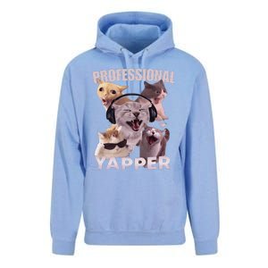 Professional Yapper Funny Cat Meme Goofy Ahh Ironic Cat Unisex Surf Hoodie