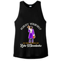 Purify Yourself In The Waters Of Lake Minnetonka Ladies PosiCharge Tri-Blend Wicking Tank