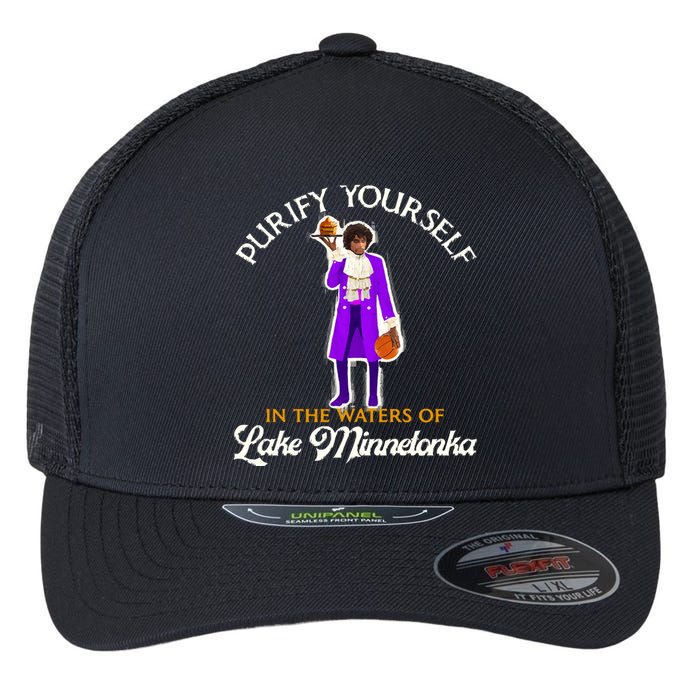 Purify Yourself In The Waters Of Lake Minnetonka Flexfit Unipanel Trucker Cap