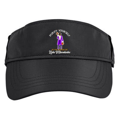 Purify Yourself In The Waters Of Lake Minnetonka Adult Drive Performance Visor