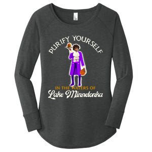 Purify Yourself In The Waters Of Lake Minnetonka Women's Perfect Tri Tunic Long Sleeve Shirt