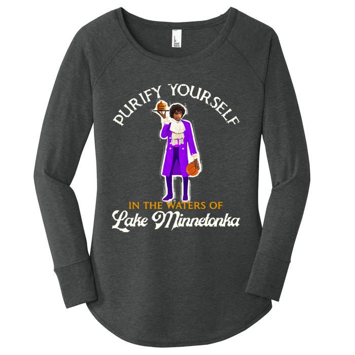 Purify Yourself In The Waters Of Lake Minnetonka Women's Perfect Tri Tunic Long Sleeve Shirt