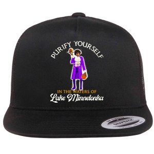 Purify Yourself In The Waters Of Lake Minnetonka Flat Bill Trucker Hat