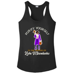 Purify Yourself In The Waters Of Lake Minnetonka Ladies PosiCharge Competitor Racerback Tank