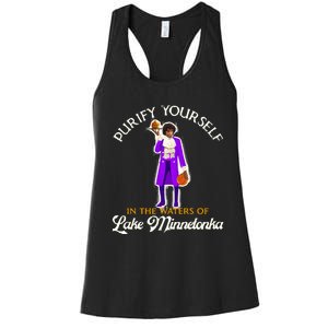 Purify Yourself In The Waters Of Lake Minnetonka Women's Racerback Tank