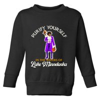 Purify Yourself In The Waters Of Lake Minnetonka Toddler Sweatshirt
