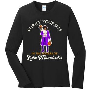 Purify Yourself In The Waters Of Lake Minnetonka Ladies Long Sleeve Shirt