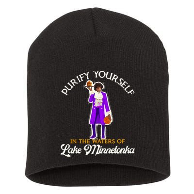Purify Yourself In The Waters Of Lake Minnetonka Short Acrylic Beanie