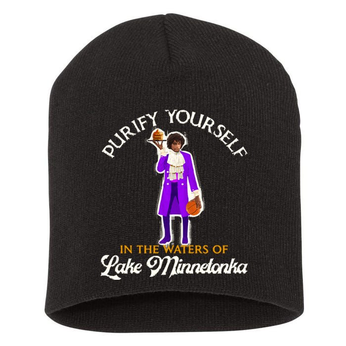 Purify Yourself In The Waters Of Lake Minnetonka Short Acrylic Beanie