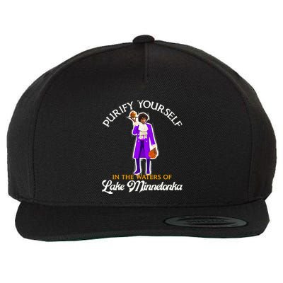 Purify Yourself In The Waters Of Lake Minnetonka Wool Snapback Cap