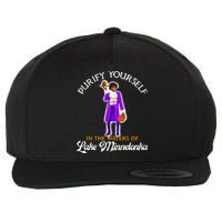 Purify Yourself In The Waters Of Lake Minnetonka Wool Snapback Cap