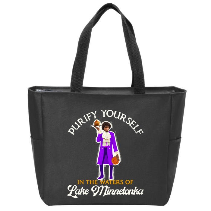 Purify Yourself In The Waters Of Lake Minnetonka Zip Tote Bag