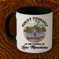 Purify Yourself In The Waters Of Lake Minnetonka Vintage Mug