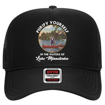 Purify Yourself In The Waters Of Lake Minnetonka Vintage Trucker Hat