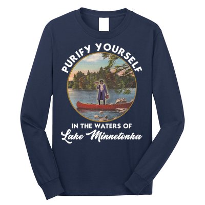Purify Yourself In The Waters Of Lake Minnetonka Vintage Long Sleeve Shirt
